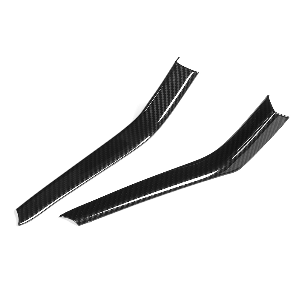 2 Dekorative Zierleisten In Carbonfaser-optik Für Getränkehalter Im Auto, Kompatibel Mit Mercedes-benz Gle, Gls, Ml, Gl W166, X166 (baujahre 2013–2019)