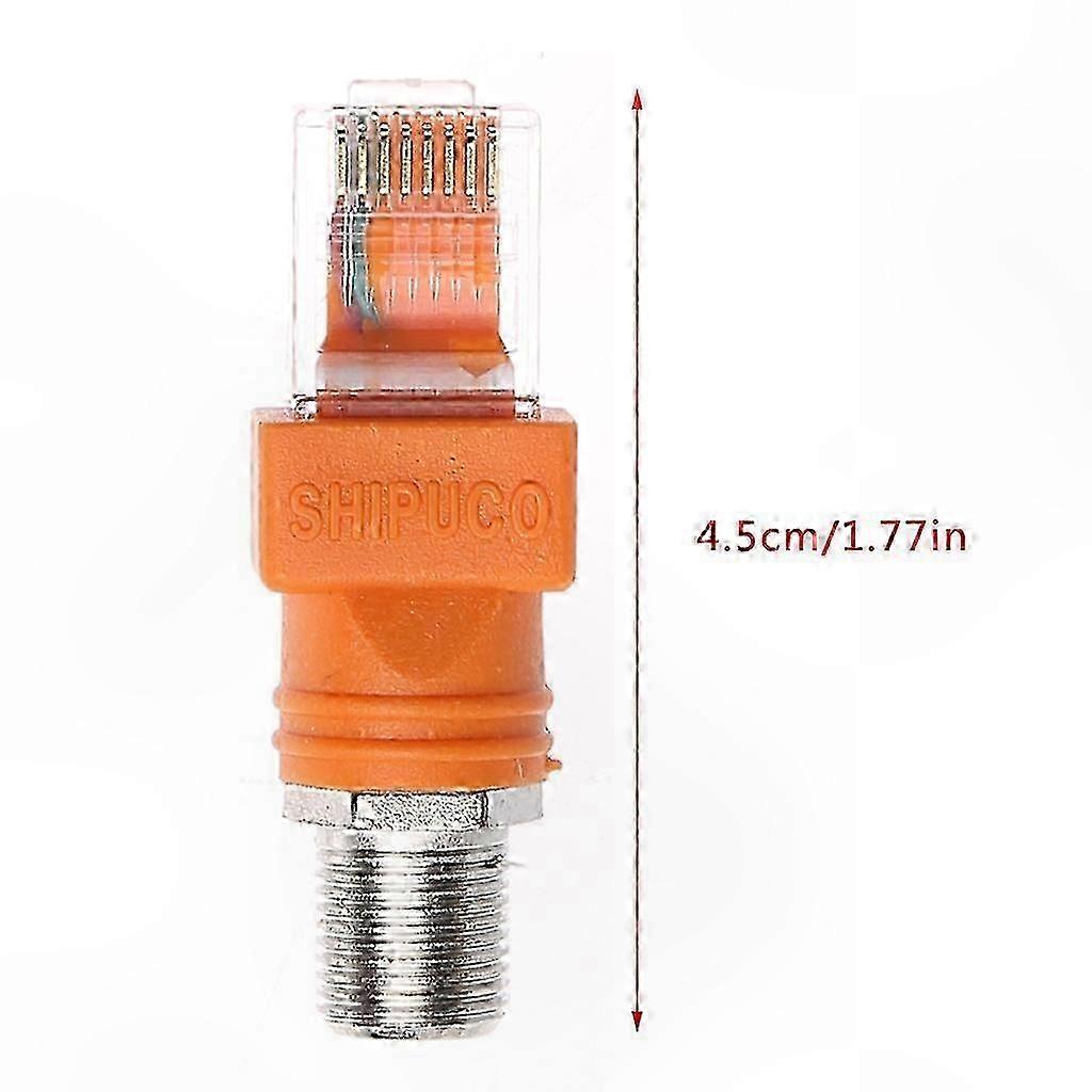 Rf-buchse Auf Rj45-stecker Koaxialadapter Mit F-stecker-hohlstecker
