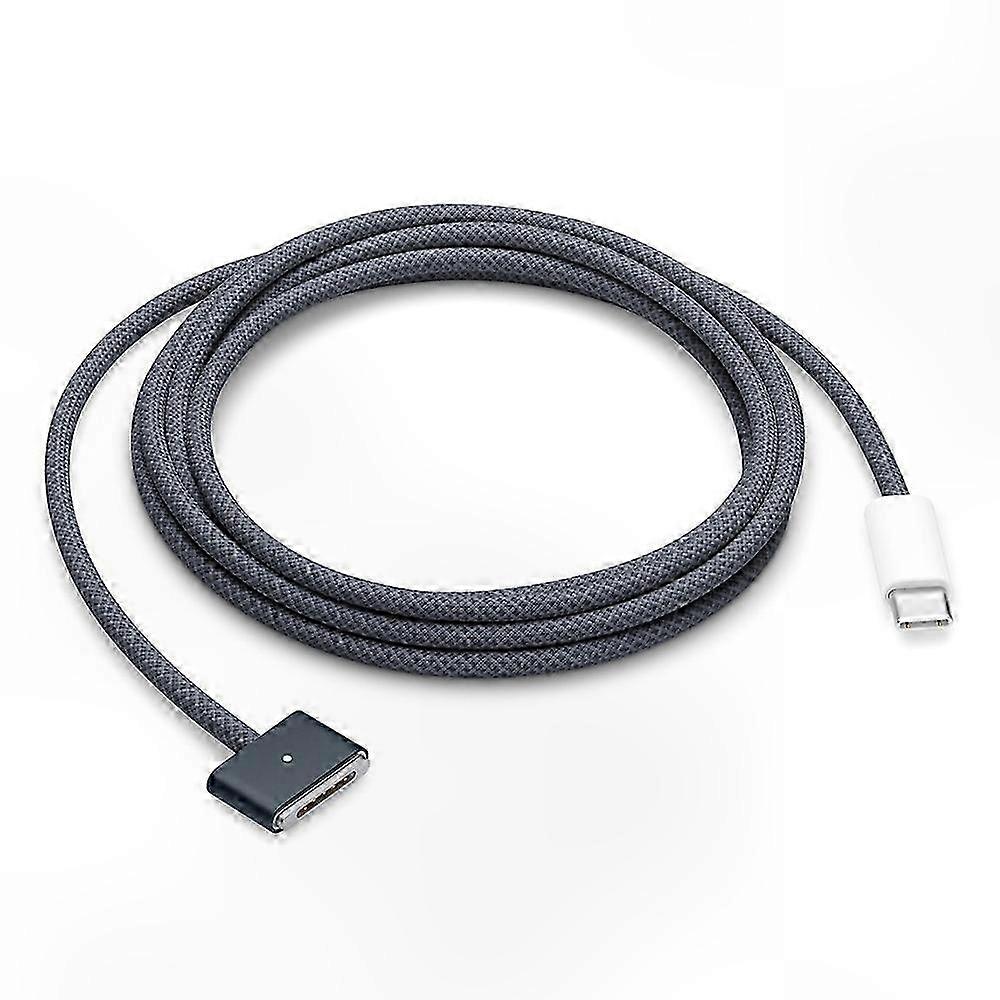 2 M Langes, 140 W Starkes Usb-c-auf-magnet-ladekabel, Kompatibel Mit Magsafe 3, Geflochtenes Kabel Für Laptops