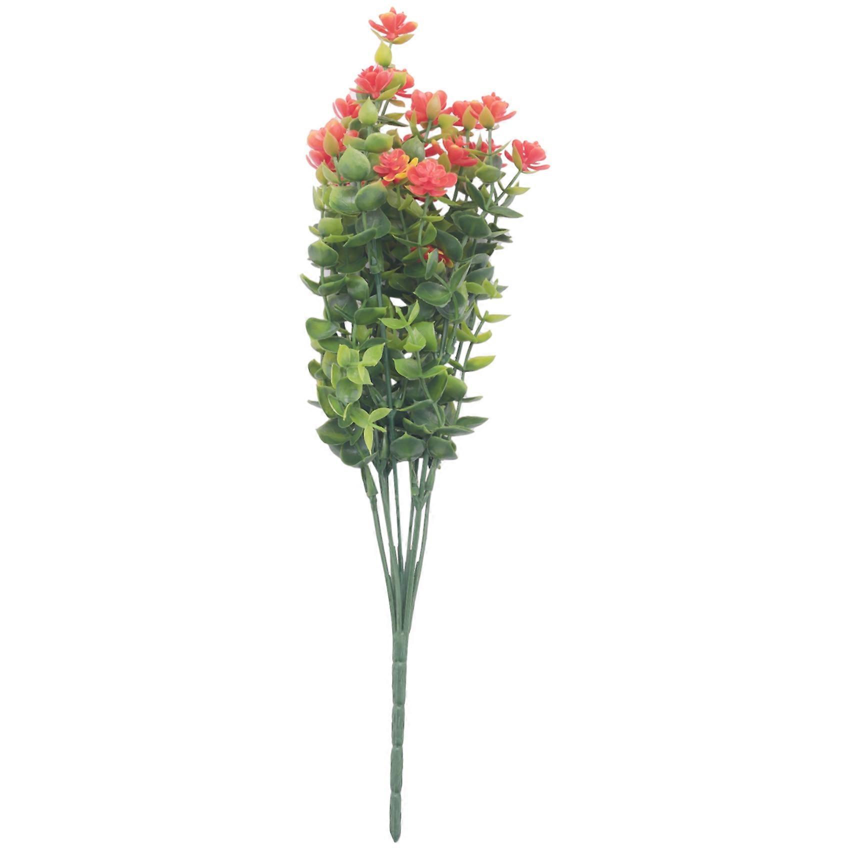 Set Mit 8 Orangefarbenen Uv-beständigen Gartenpflanzen, Wetterfeste Gartendekoration, Terrassen-/balkondekoration, Künstliche Sonnenblumen, 8-teiliges Set