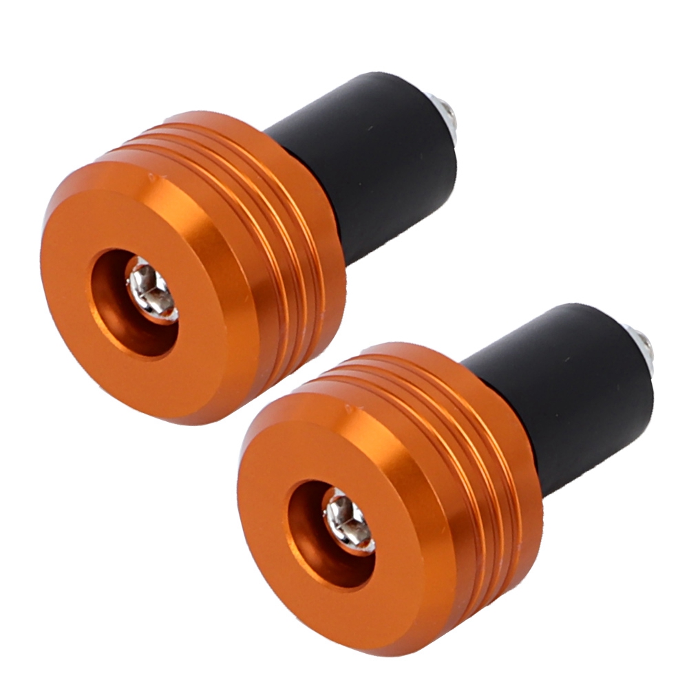 Motorradlenkergriff-endkappen, Aluminium, Motorradzubehör (orange)