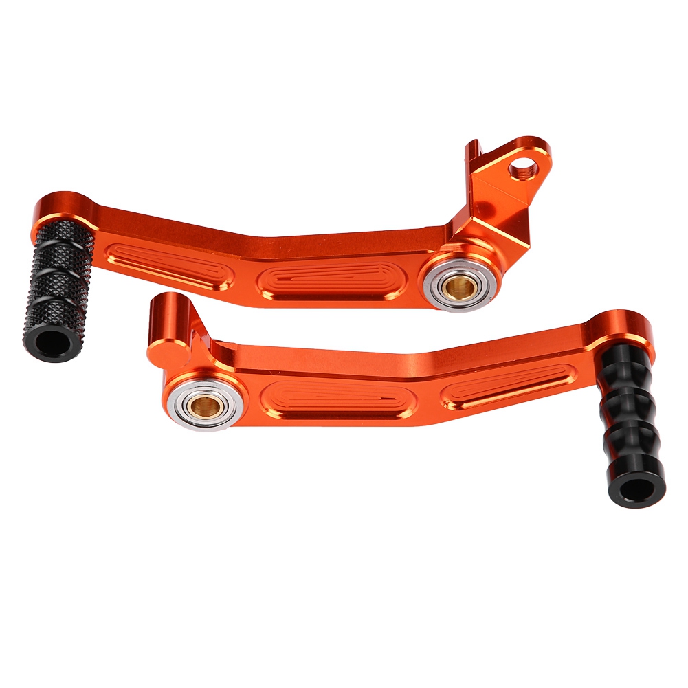 Cnc-gefräste Orangefarbene Aluminium-brems- Und Schaltpedale Für 125 200 390 13-14