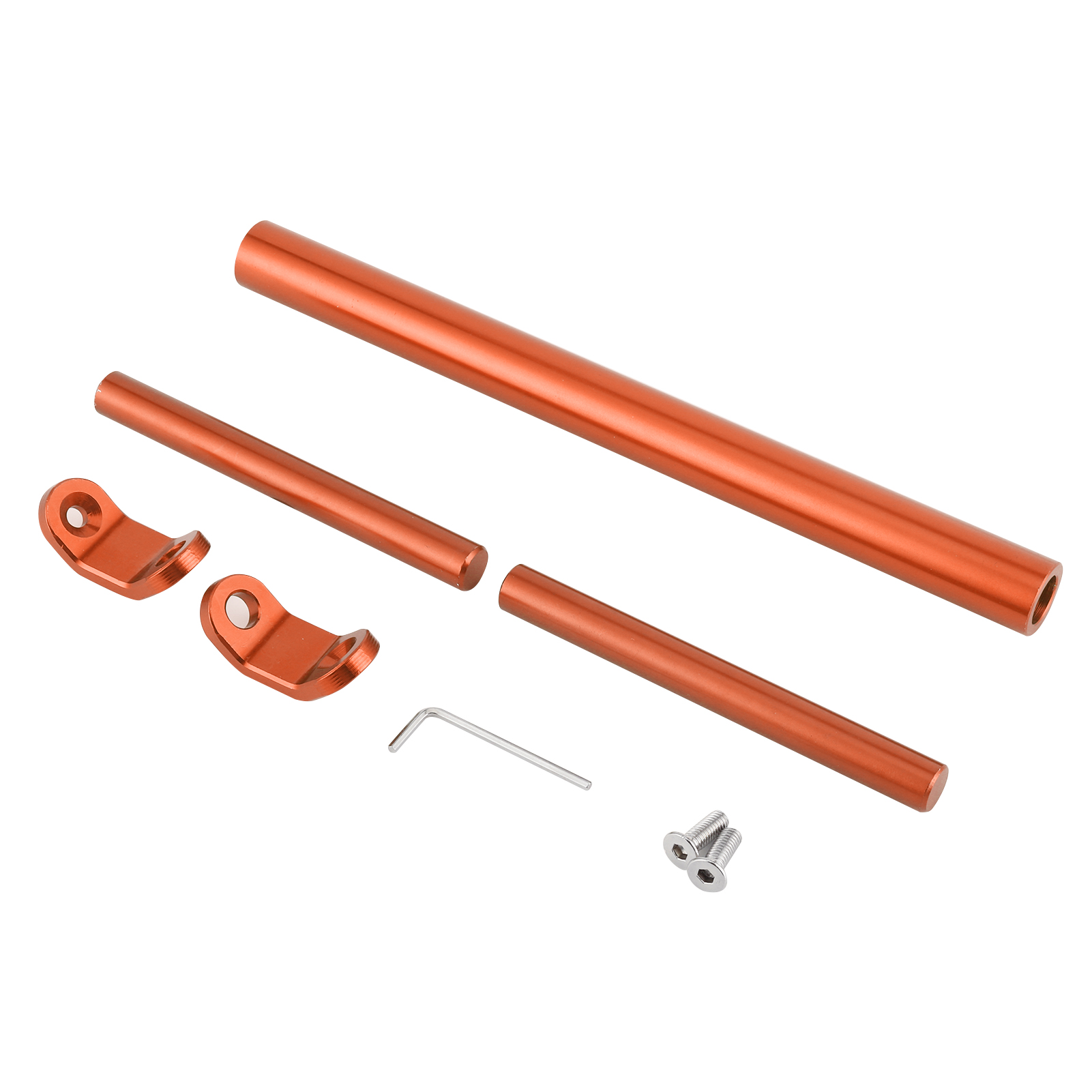 Cnc-gefräste Motorradlenkerverstärkungsstange Aus Aluminiumlegierung, Orangefarbene Querstangenverlängerung