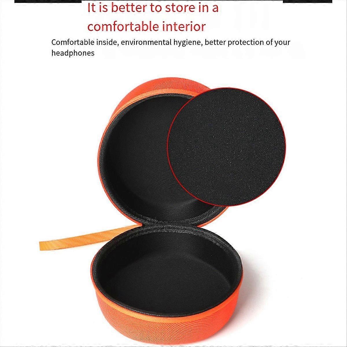 Orangefarbene Eva-tragetasche Für Sony Wh-1000xm5, H3, H4 Kopfhörer – Schützende Hartschalentasche, Stoßfeste Hülle, Leichte Reisetasche, Kompakte Größe Für Sichere Aufbewahrung.