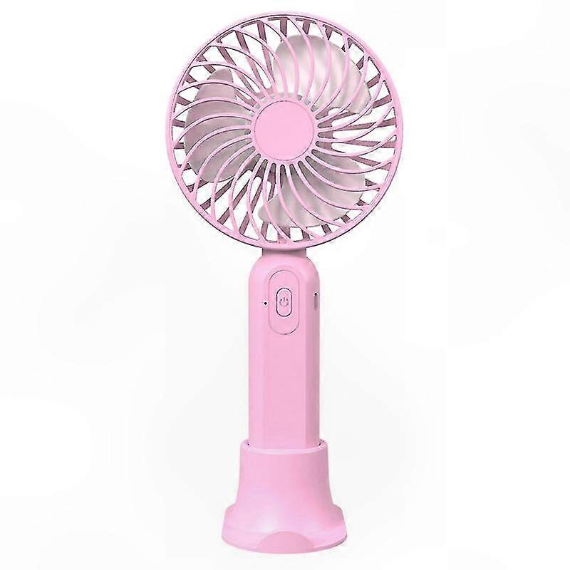 Mini-usb-ventilator, Wiederaufladbar, Faltbar Und Kompakt Mit Ständer Für Den Schreibtisch Und Den Außenbereich (pink)