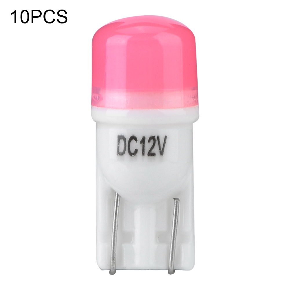 Packung Mit 10 12v 8000k Glühbirnen Für Blinker, Parkleuchten, Türleuchten Und Fahrzeugblinker (pink)
