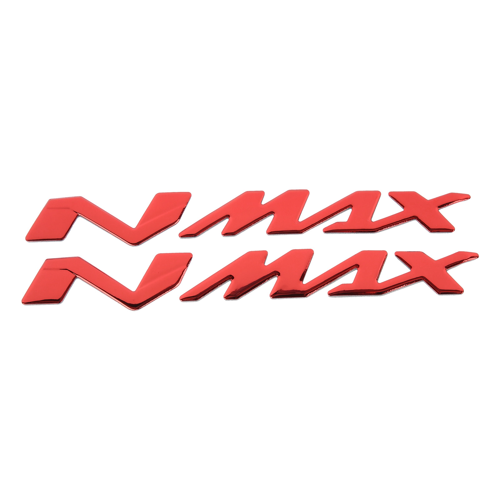 Paar 3d-emblem-aufkleber Für Yamaha Nmax155 125 Motorrad, Rote Dreidimensionale Aufkleber.
