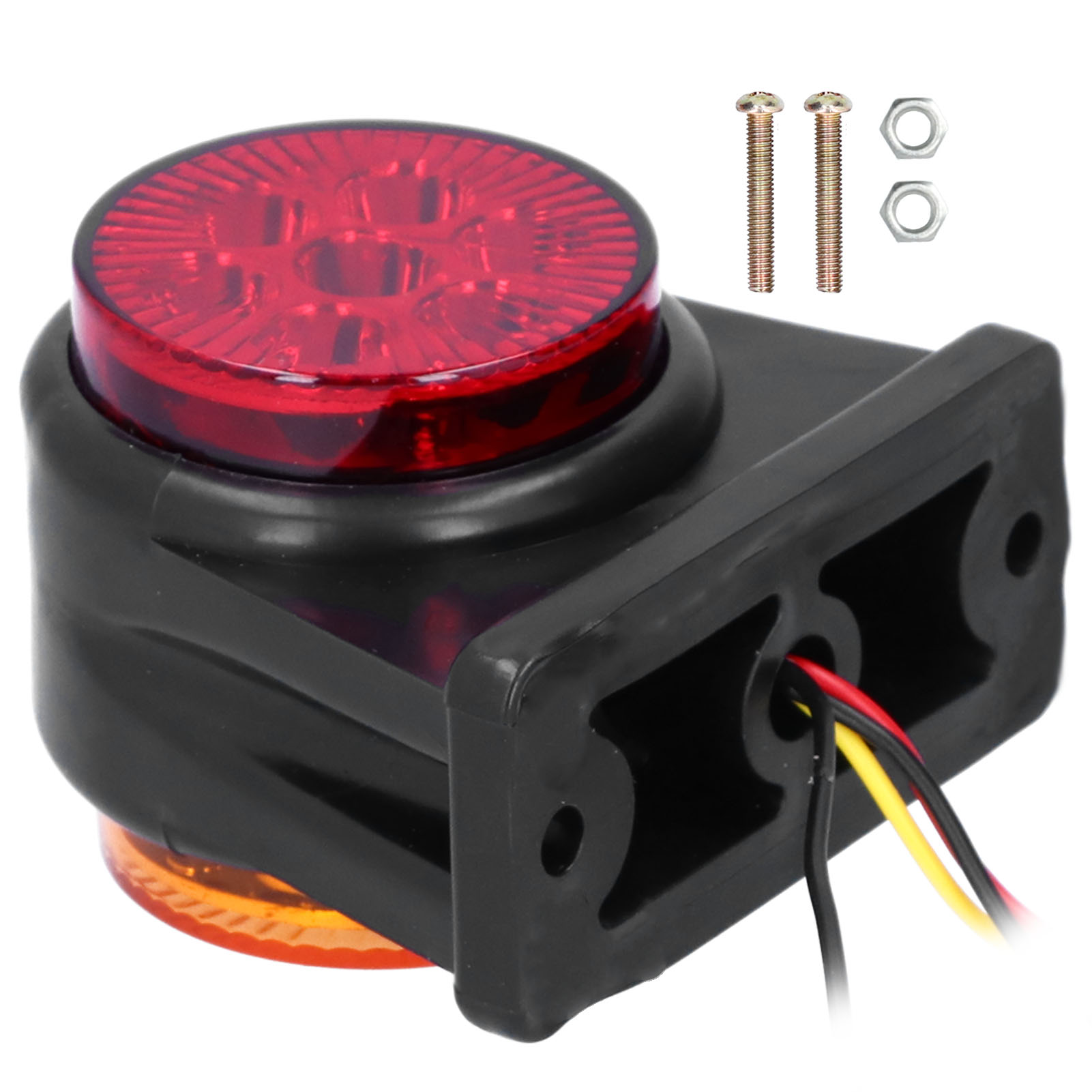 12–24 V Led-seitenmarkierungsleuchten, Zweifarbig Rot/gelb, Wasserdicht (ip65), Universell Für Pkw, Lkw Und Anhänger