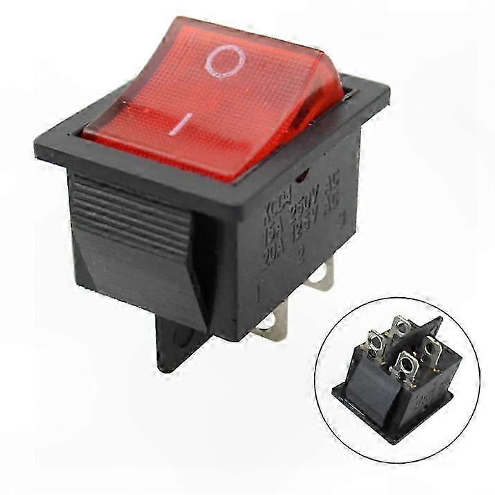 Roter Wippschalter Ein/aus (4er-pack, Rot)