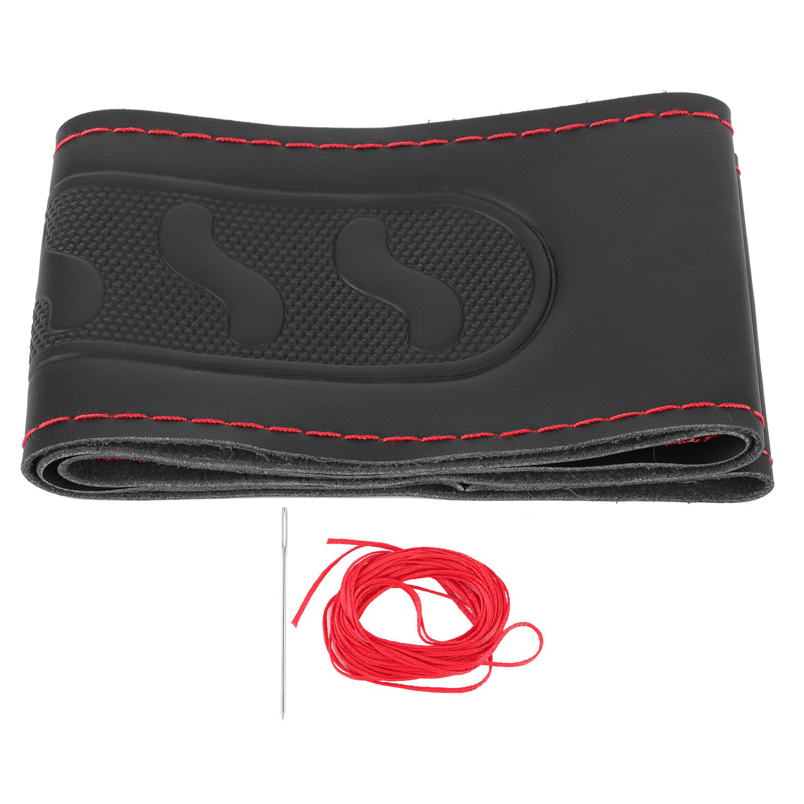 Universeller 15-zoll-mikrofaser-lenkradbezug, Diy-set Für Chevrolet Corvette Silverado, Rot