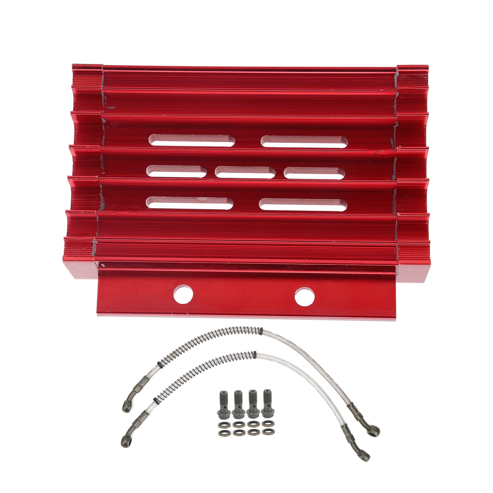 Ölkühler Aus Aluminiumlegierung Für Motorräder Mit 138 Cm³, 140 Cm³ Und 150 Cm³, Kompatibel Mit Pit Pro, Trail- Und Dirtbikes, Rot