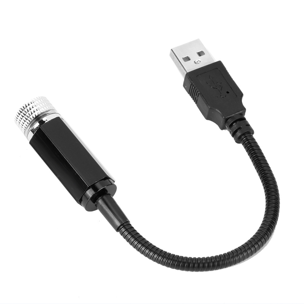 Roter Usb-dekorations-sternenhimmelprojektor Für Das Autodach, Universelle Romantische Atmosphäre