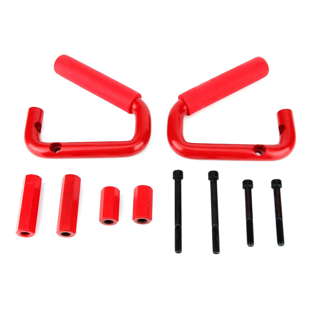 Rutschfeste Türgriffe Aus Aluminiumlegierung Für Die Vordertüren, Kompatibel Mit Jeep Wrangler Jk 2/4-türer Modellen Von 2007 Bis 2019, Rot.