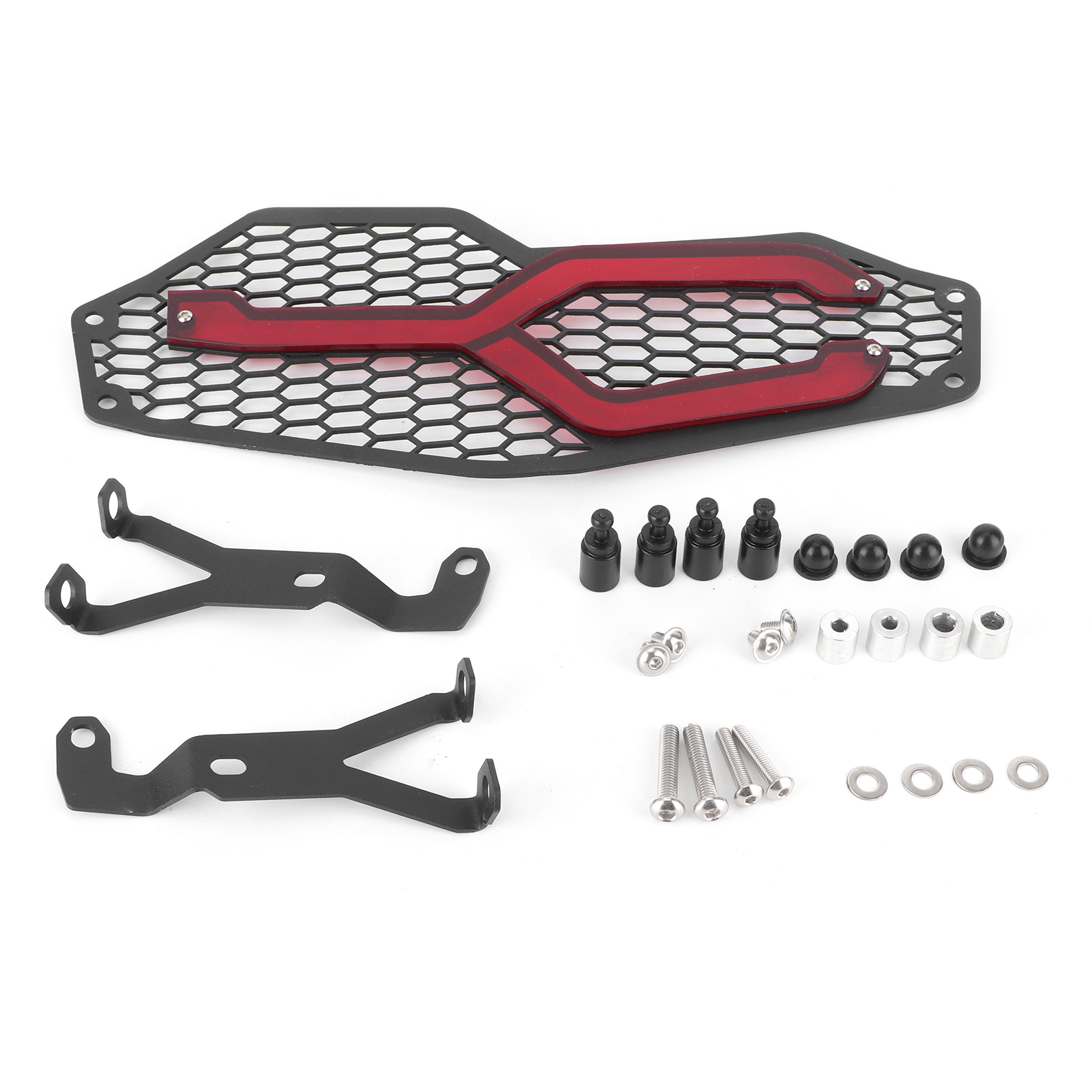 Motorrad-scheinwerferschutzgitter Kompatibel Mit F750gs/f850gs 2018-2019, Rot, Motorrad-lampenstoßstange.