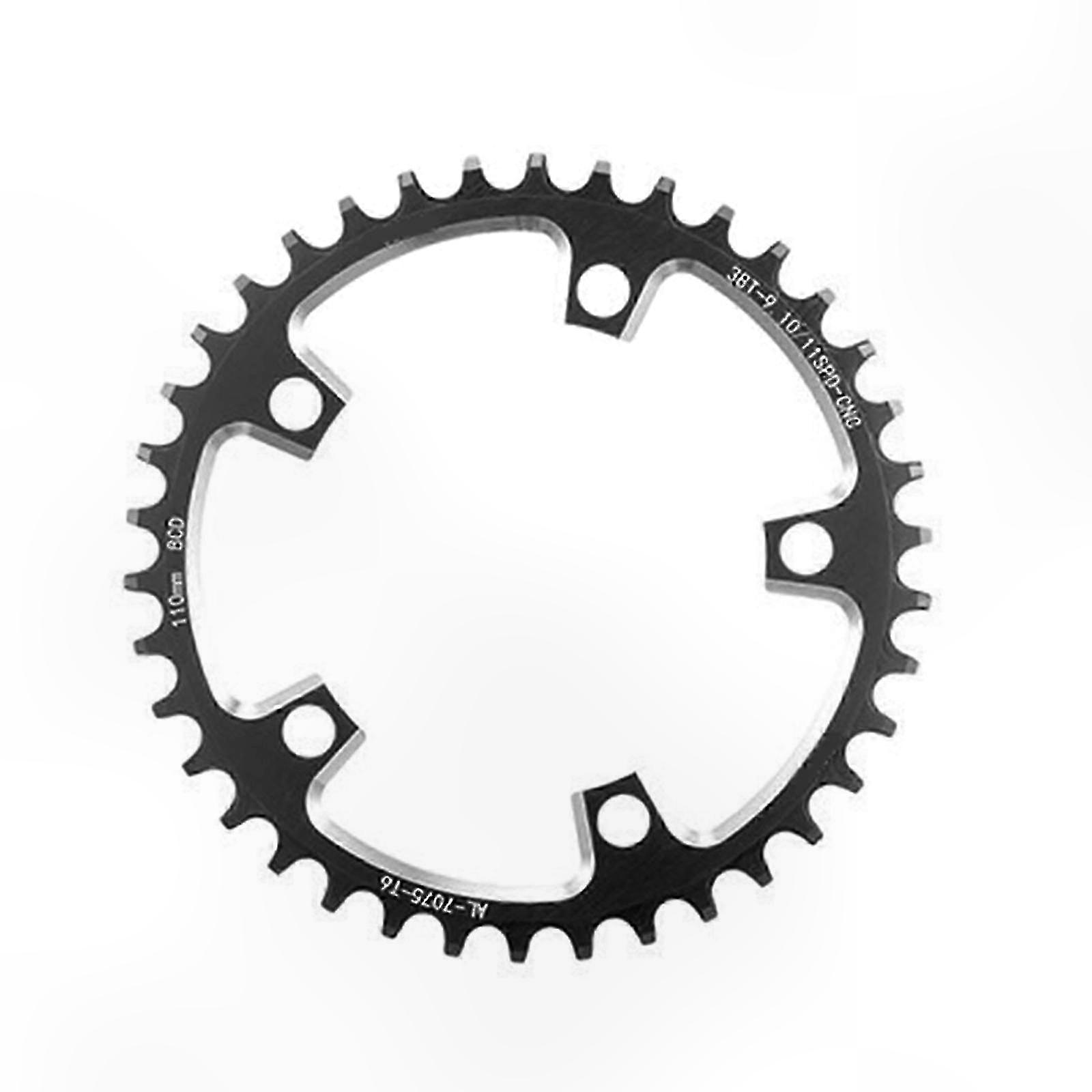 Direktmontierbares, Flaches Kettenblatt Für Mountainbikes, 110 Mm Lochkreis, 5 Löcher, Narrow-wide-profil, Rot