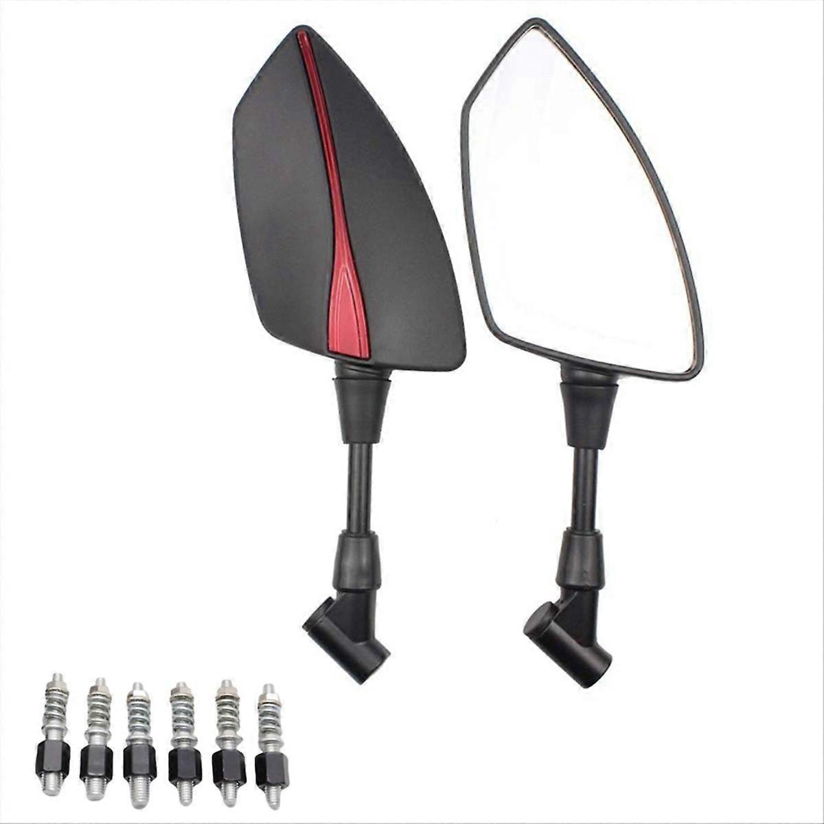 Universeller Motorrad-rückspiegel 10 Mm 8 Mm, Roter Seitenspiegel Für Lenker