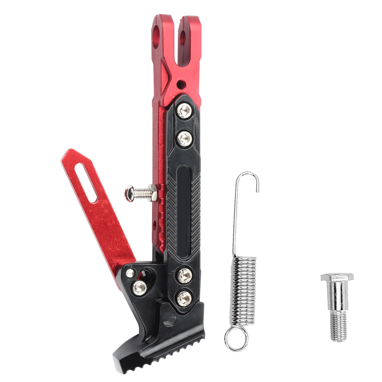 Verstellbarer Motorradständer Aus Aluminiumlegierung, Horizon B0503 Seitenständer (rot)