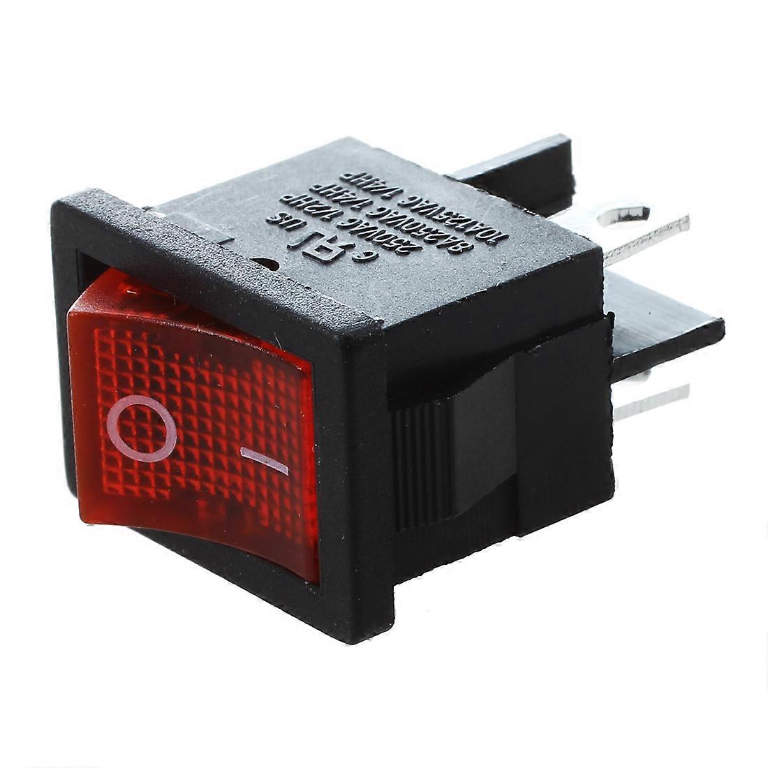 Dpst 4-poliger Marine-wippschalter, Rot, 3er-pack, Ein-aus, 6a/250v 10a/125v Ac, Für Boote.