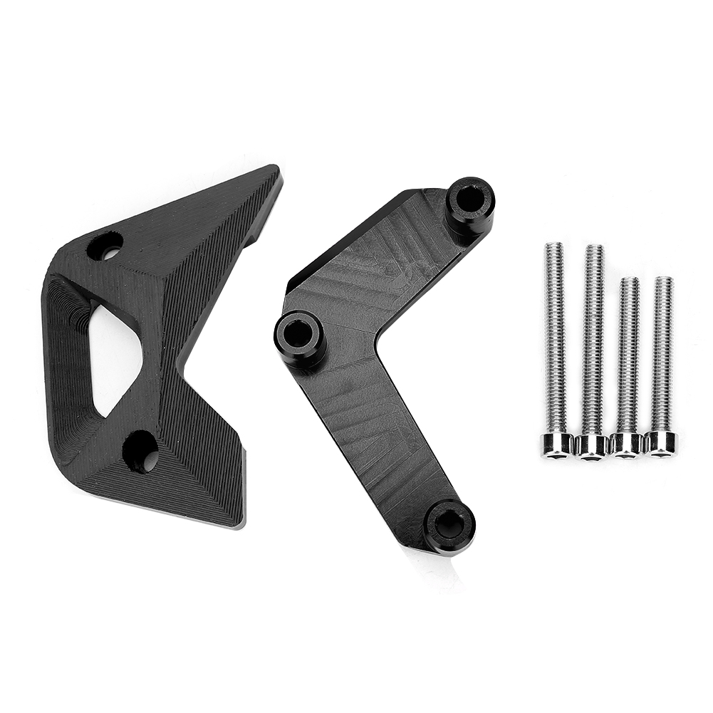 Cnc-gefräster Kupplungsdeckel Aus Aluminiumlegierung Für Kawasaki Z1000 2011-2017, Schwarzer Stoßfester Motorschutzbügel