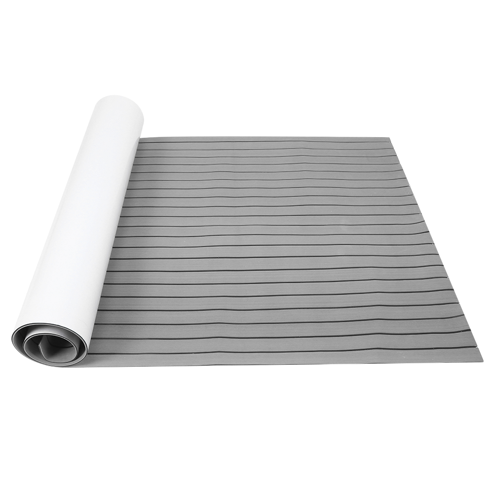 Rutschfeste Eva-bodenmatte 120 X 240 Cm, Selbstklebende Beschichtung Für Boots- Und Yachtdecks, Grau Und Schwarz