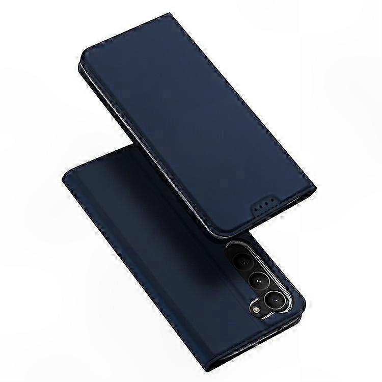 Galaxy S23 Kunstlederhülle, Klapphülle Mit Ständer, Kratzschutz, Kartenfächer, Schwarz