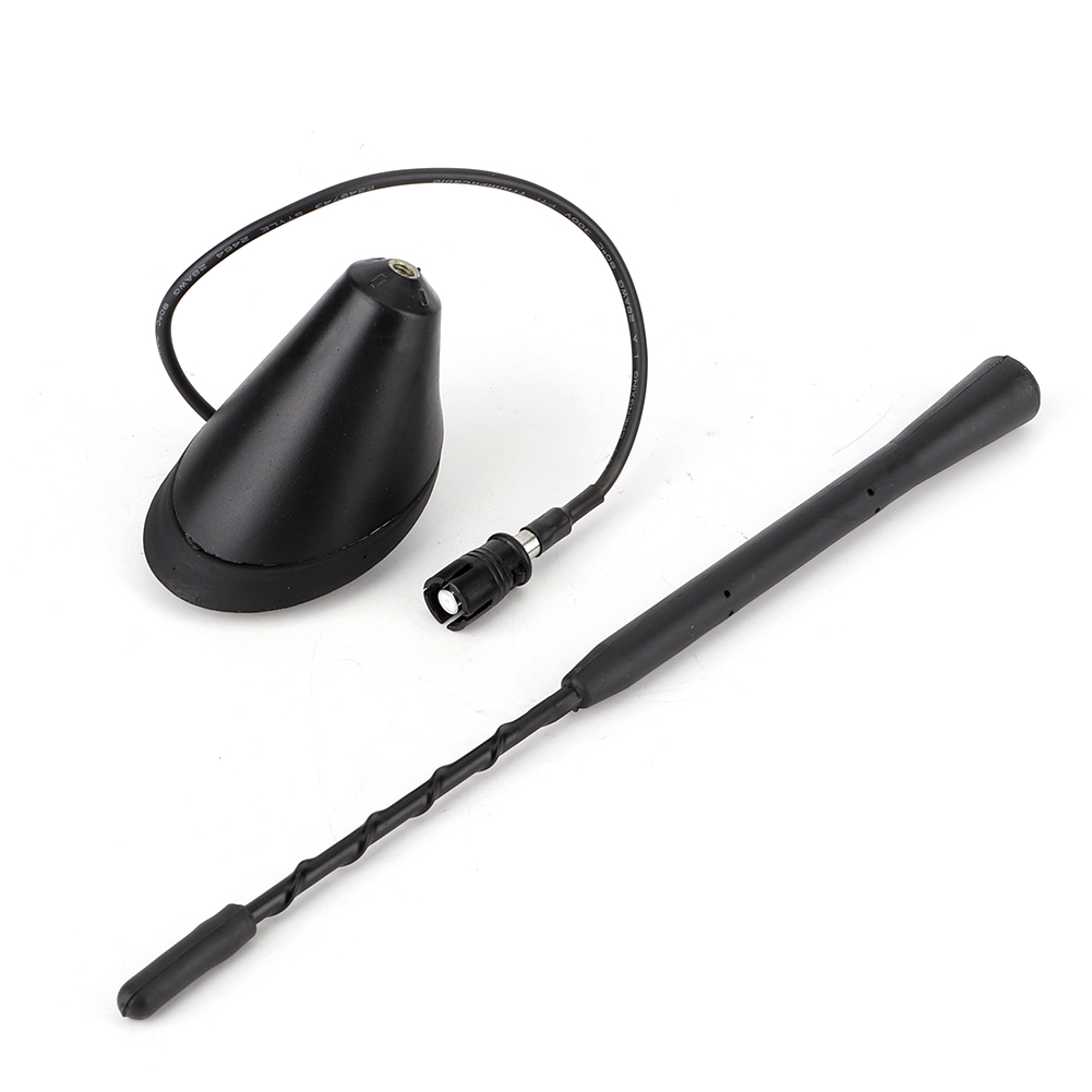 Universelle Schwarze 9-zoll-fm/am-autoradioantenne, Spiralstab Mit Sockel.
