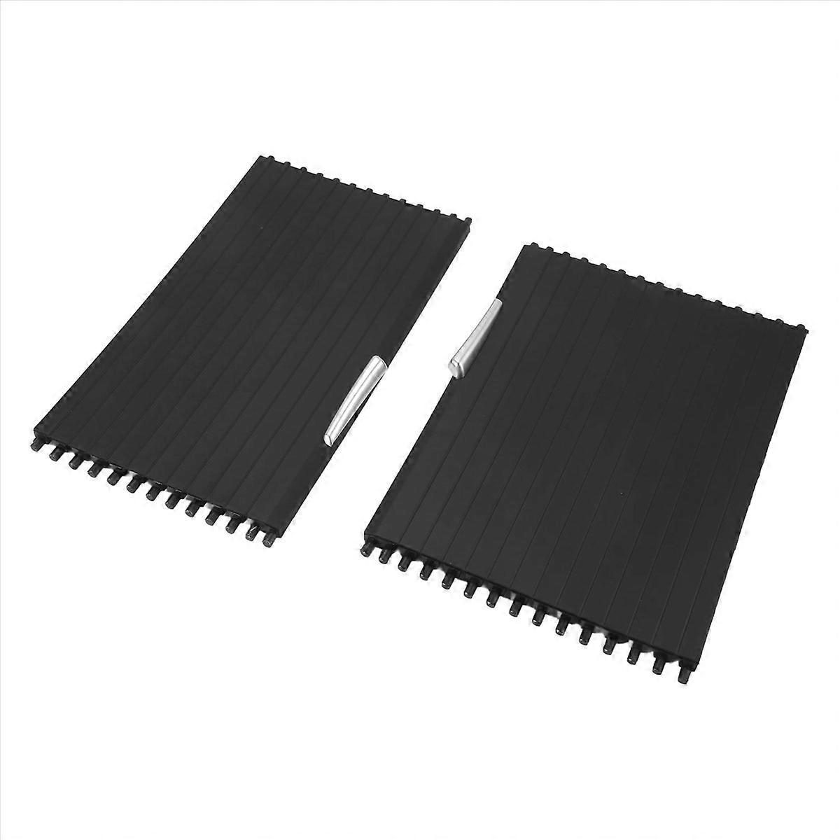 Getränkehalter Vorne/hinten Mit Rollabdeckung Für Bmw X5 X6 E70 E71, Schutzhülle, Interieurzubehör, 2er-set, Schwarz