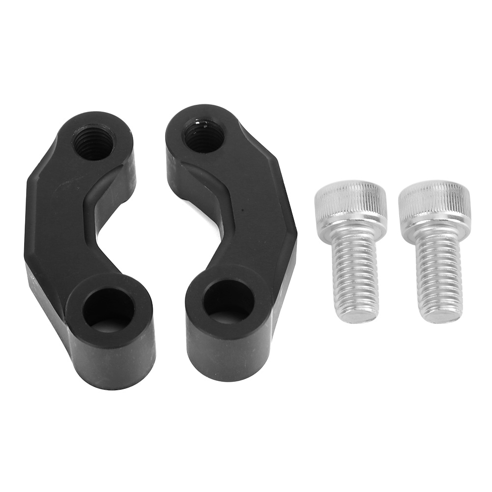 2 Motorrad-rückspiegeladapter-erhöhungshalterungen, Kompatibel Mit R 1200gs Lc 2013-2018, Schwarz - 2-teiliges Set.