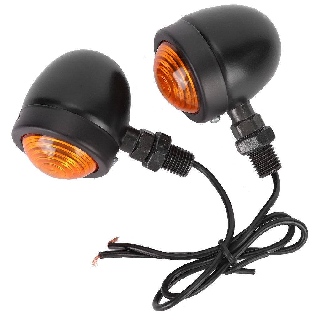 Paar Schwarz-gelbe Blinker, Kleines Modell, Kompatibel Mit Honda (blinker).