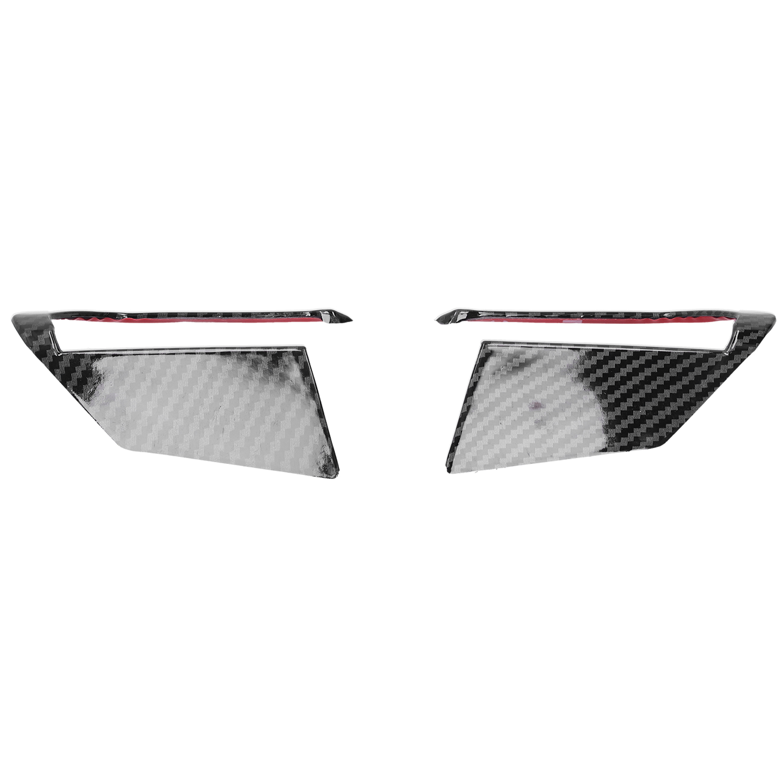 2-teiliger Lenkradkranz Aus Glänzend Schwarzem Carbon Für Mazda 3/axela 2020, Linke Und Rechte Position