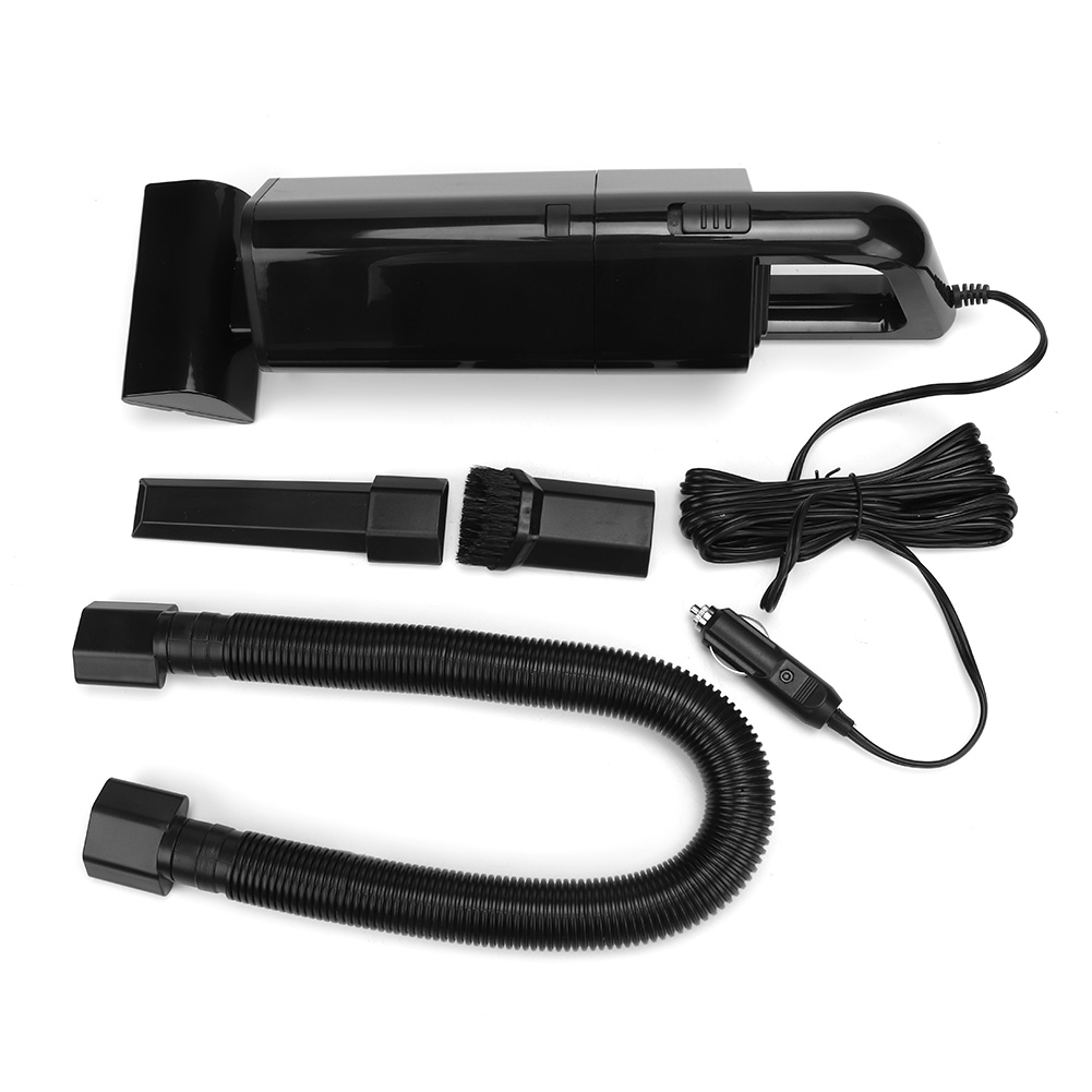 12v 120w 4000pa Schwarzer Tragbarer Autostaubsauger, Leistungsstark, Handlich, Für Nass- Und Trockenreinigung