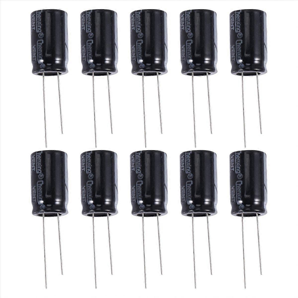 22uf 400v 105°c Elektrolytkondensatoren, 10er-packung, Schwarz, 13x21mm, Hohe Leistung Für Elektronische Schaltungen.