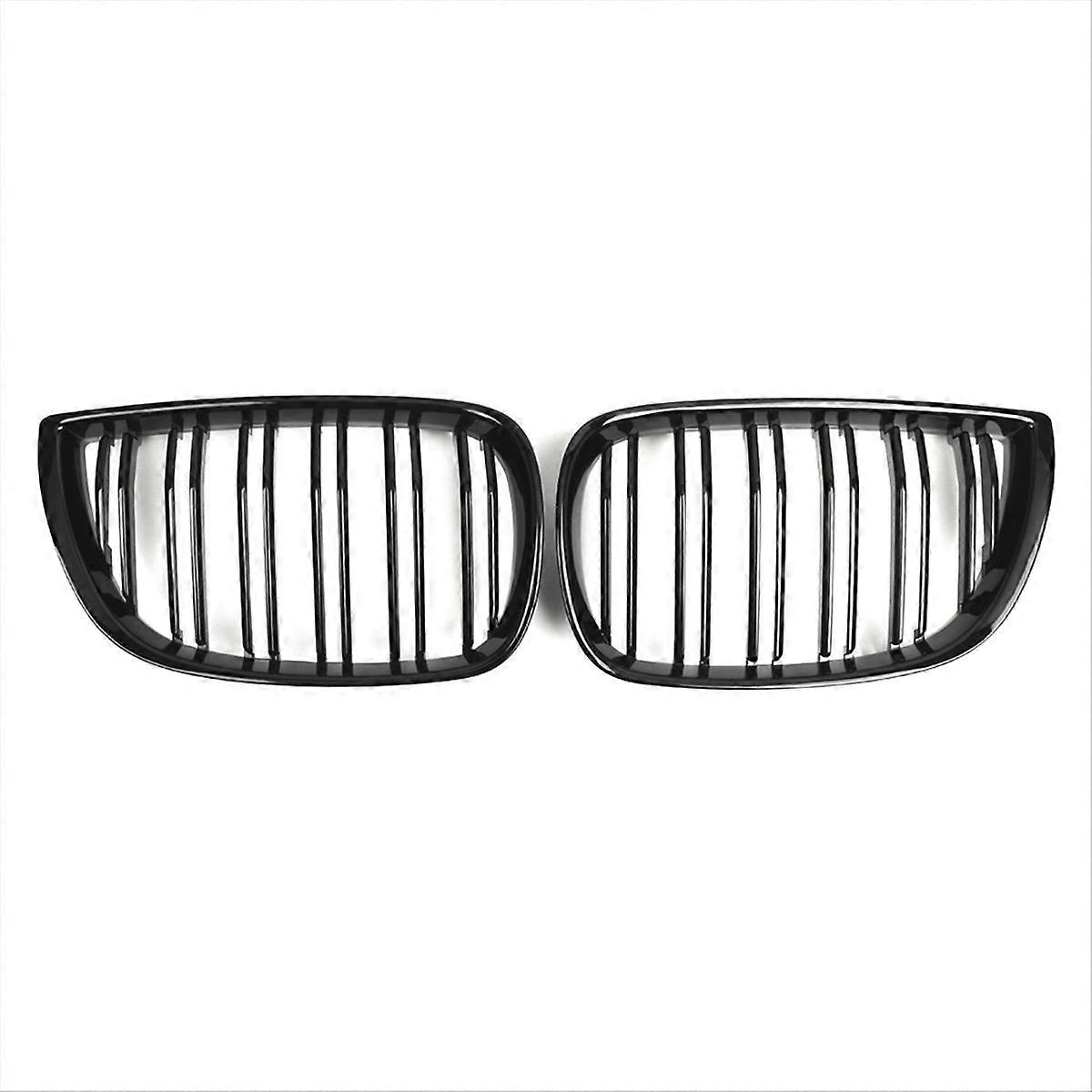 Frontgrill, 1 Paar, 04-07, 51137077129, 51137077130, Doppelgrill, Direkter Ersatz Für Bmw, Schwarz, Kompatibel Mit Bestimmten Modellen