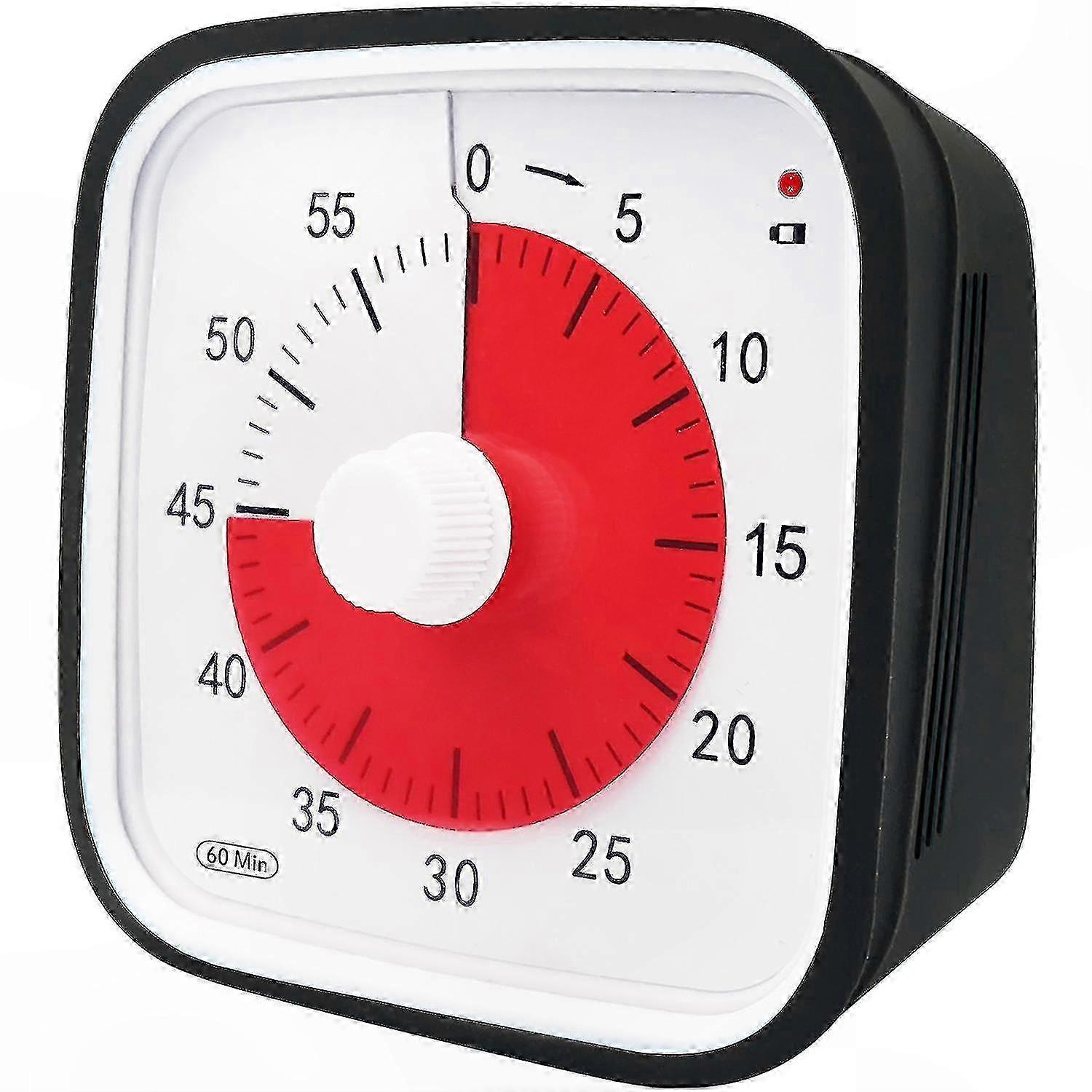 Riesiger Mechanischer Timer Mit Visueller Anzeige Für Klassenzimmer Und Zuhause, Robuste Schwarze Countdown-uhr, Ideal Für Kinder Und Erwachsene