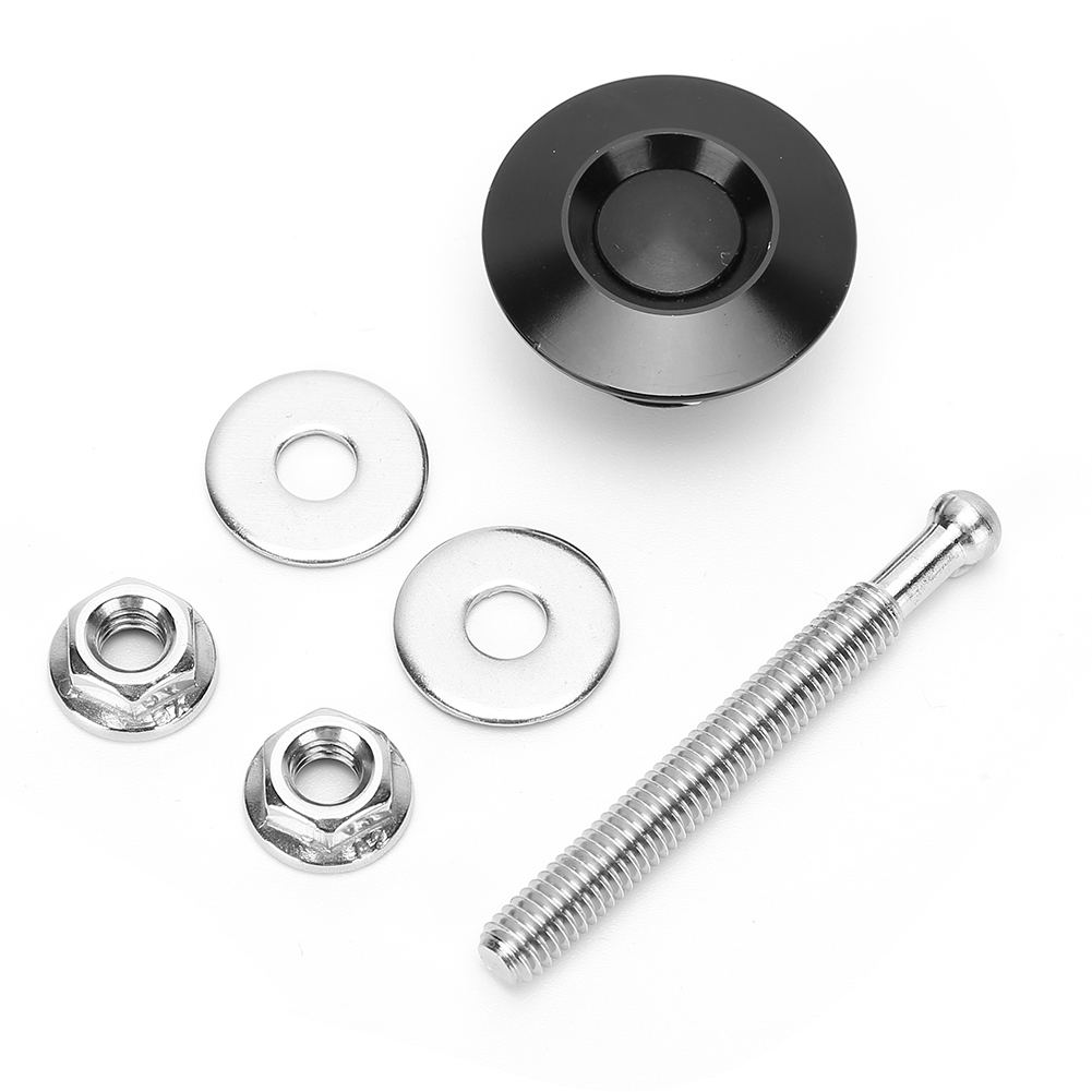 Set Mit 2 Universellen 30-mm-schnellverschluss-motorhaubenstiften, Schwarzer Verriegelungsmechanismus Für Motorhauben