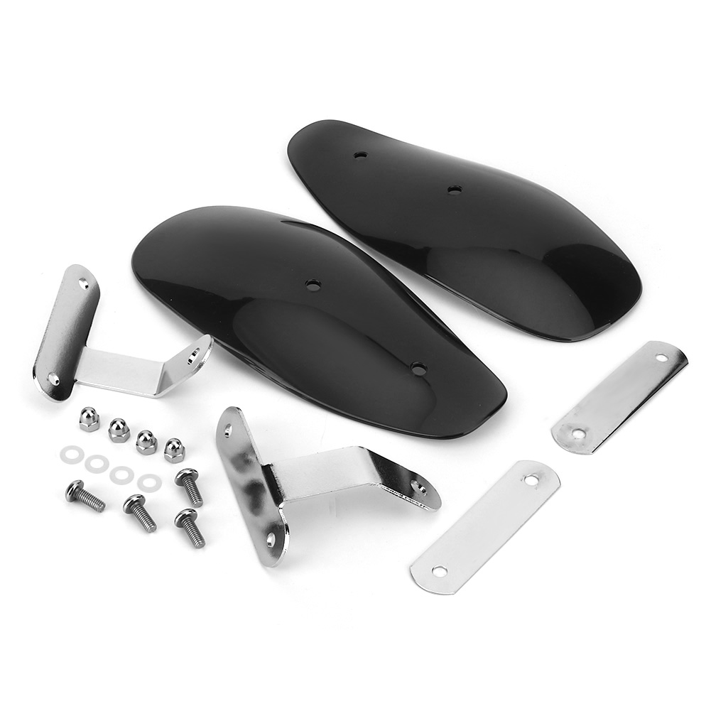 Universelle Motorrad-windschutzscheibe 10 Mm/0,4 Zoll, Schwarzer Handschutz, Kompatibel Mit Honda
