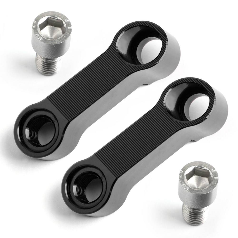 Motorrad-rückspiegelverlängerungen, Schwarzer Adapter, Rückspiegelerhöhung