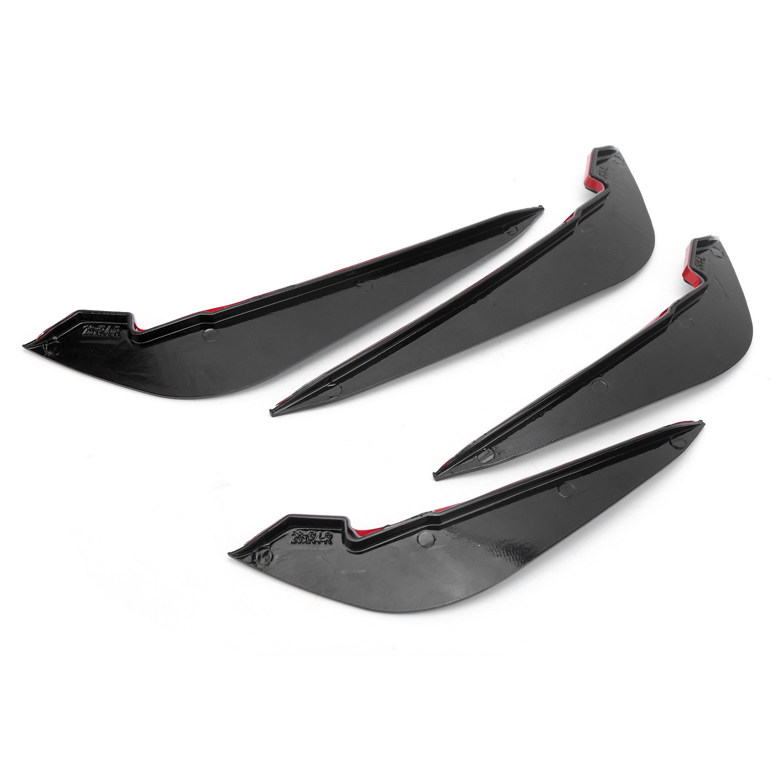 Frontstoßstangenspoilerlippe (canard-finne) Für Audi A4 B9 2020–2021, Schwarzes Autozubehör, Sport-zierleisten-set
