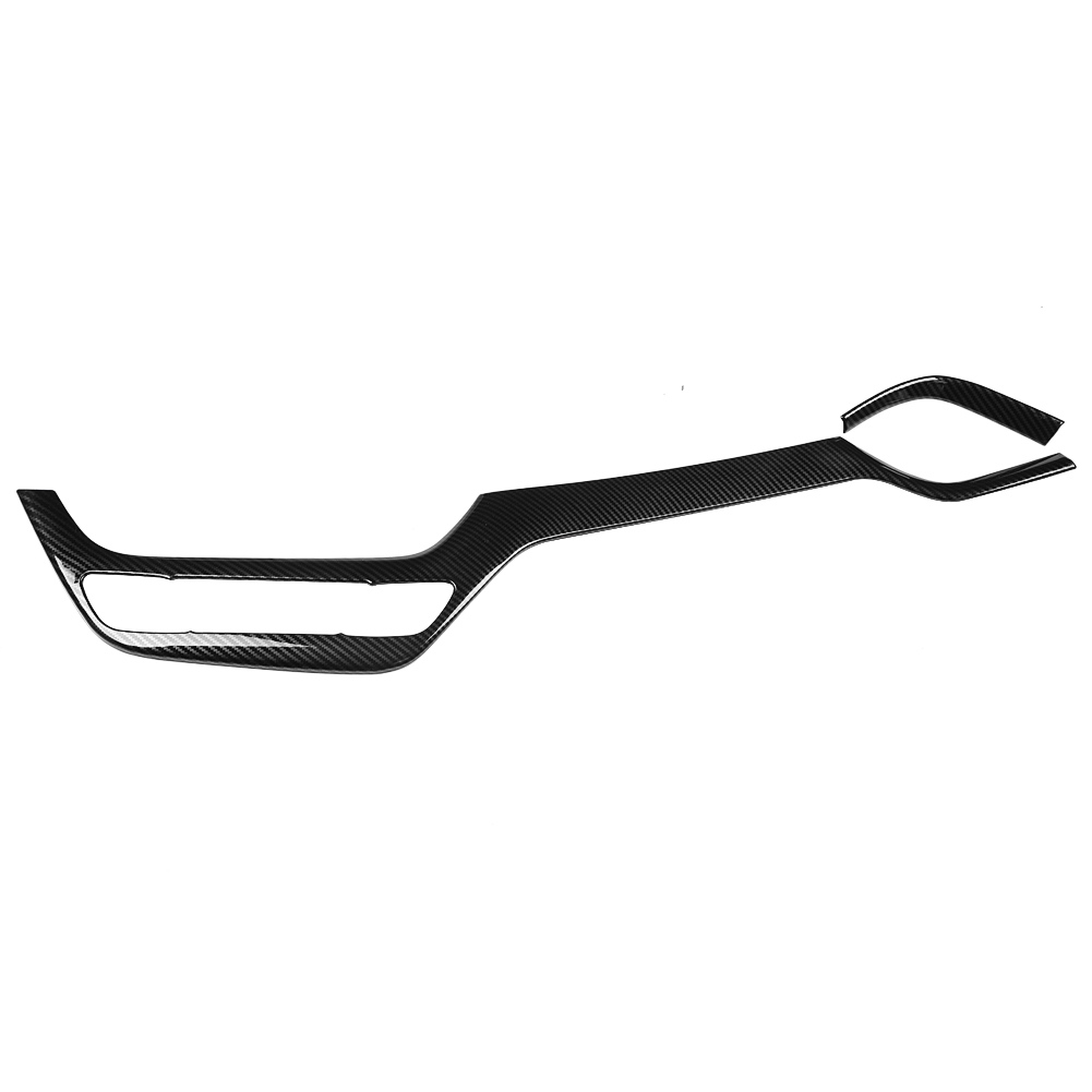 2 Zierleisten Für Die Mittelkonsole Des Toyota Ch-r (baujahre 2016-2018) (schwarz)