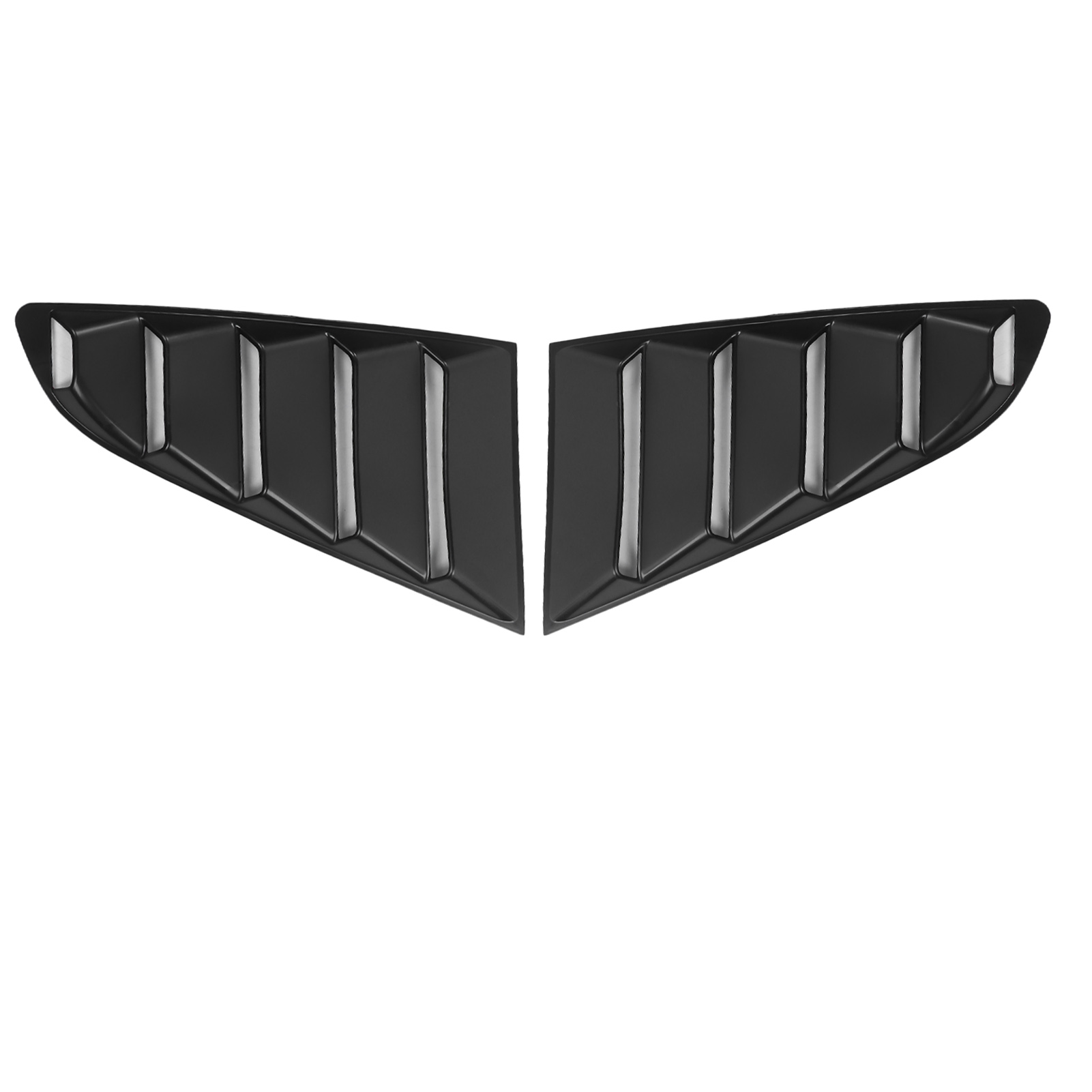 Set Mit 2 Schwarzen Seitensonnenblenden Für Ford Mustang 2015–2020, Abs-windabweiser Für Seitenscheiben, Sonnenschutz Außen