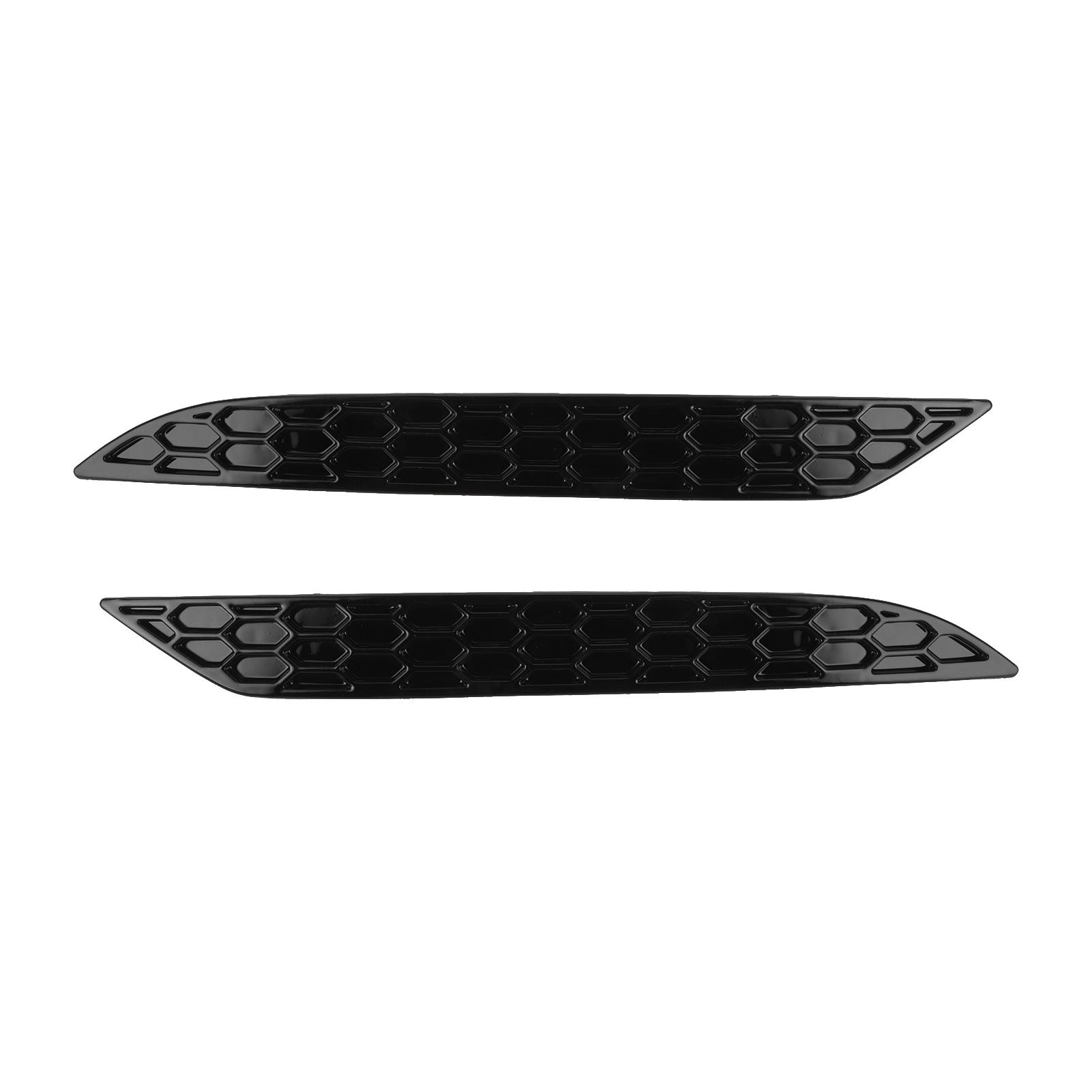 2-teiliges Set Glänzend Schwarzer Waben-rückstrahler Zur Unterdrückung Von Lichtreflexionen, Kompatibel Mit Golf Mk7.5 Gtd R 2017-2020