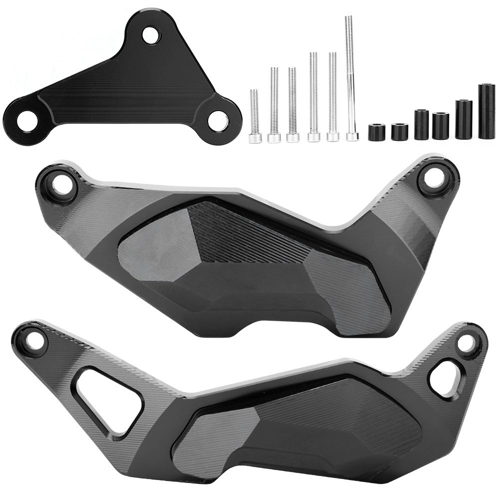 Set Mit 3 Verschiebbaren Verkleidungsschutzbügeln Für Kawasaki Ninja 400 2017-2018 (schwarz)