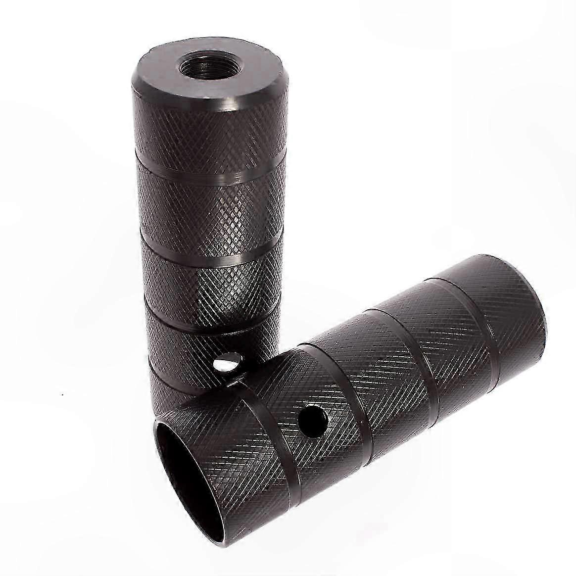 Paar 14-mm-stahl-gewinde-bmx-pegs Für Extreme Tricks, Schwarz, Stuntbike-zubehör