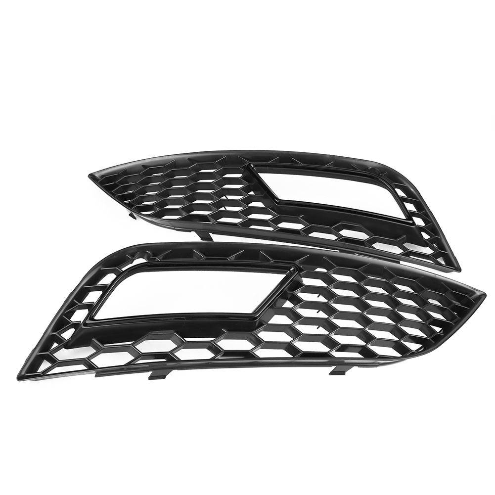 2 Stück Nebelscheinwerfergitter Im Rs4-stil, Glänzend Schwarz, Für Audi A4 B8.5 2013-2016