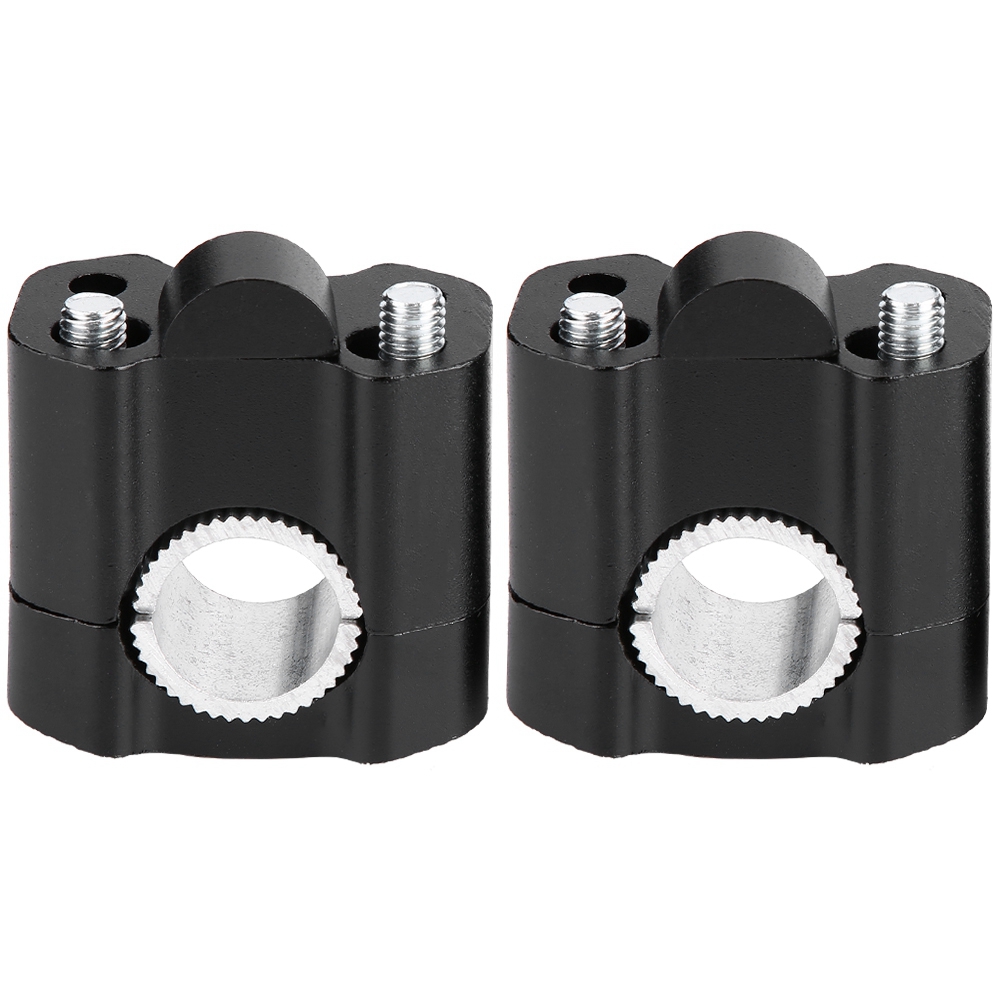 2 Stück 28 Mm Motorradlenker-befestigungsklemmen Aus Aluminiumlegierung, Schwarze Verlängerung