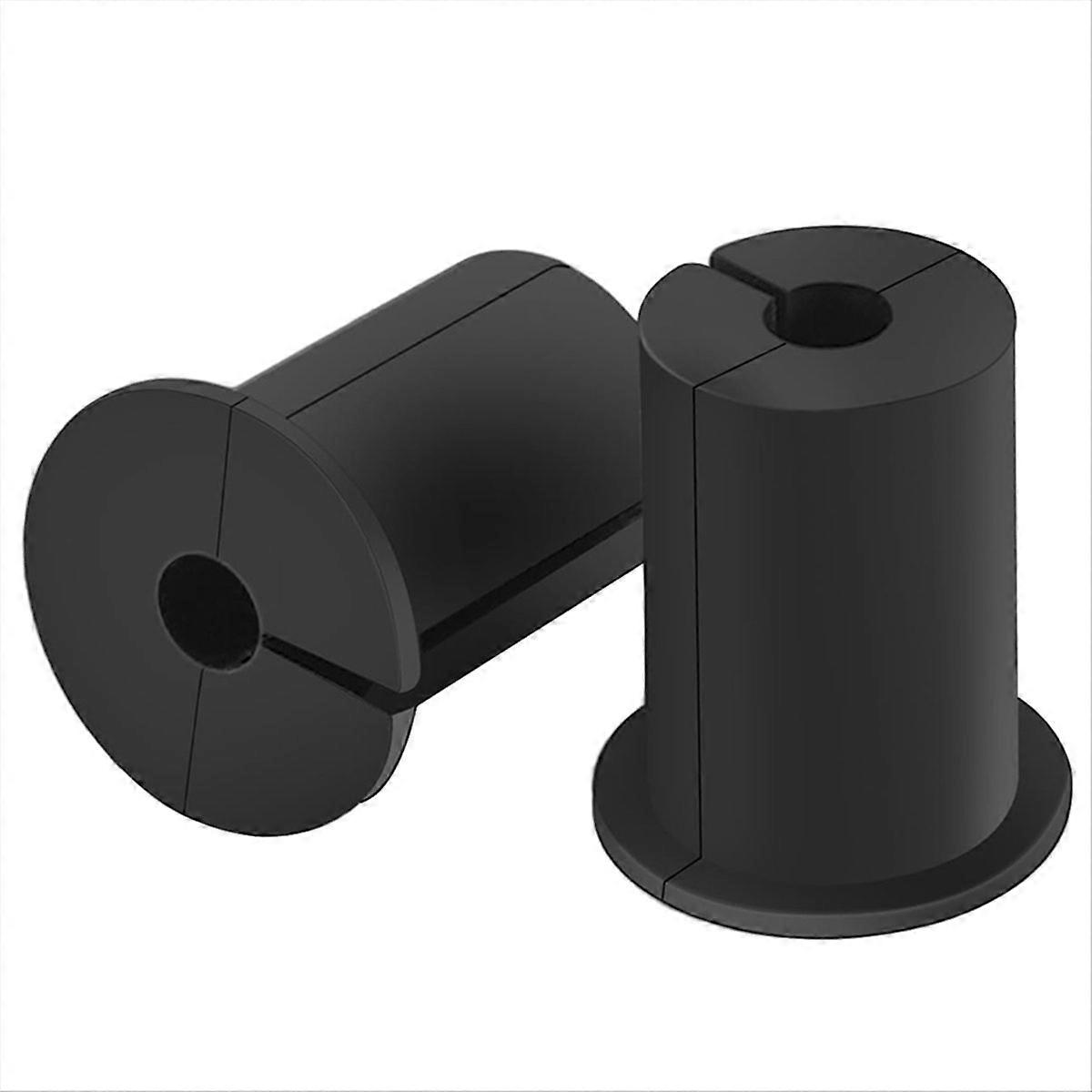 2-teiliges Schwarzes Wandkabeldurchführungsset Für Ethernet, Trennwanddurchführung, Kabelmanagement, Elegante Ausführung, Zubehör Für Netzwerkspeicher.