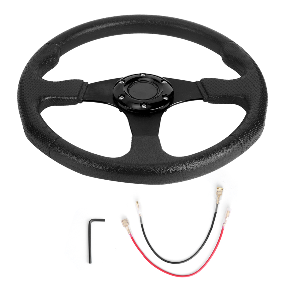 350 Mm (14 Zoll) Sport-rennlenkrad, Hohlprofil, 6-loch-befestigung, Modifiziertes Universal-zubehör, Schwarz