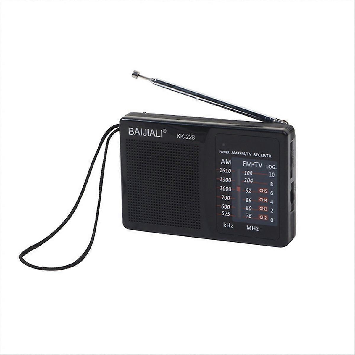 Retro-mini-radioempfänger, Schwarz, Für Outdoor-camping, Tragbar