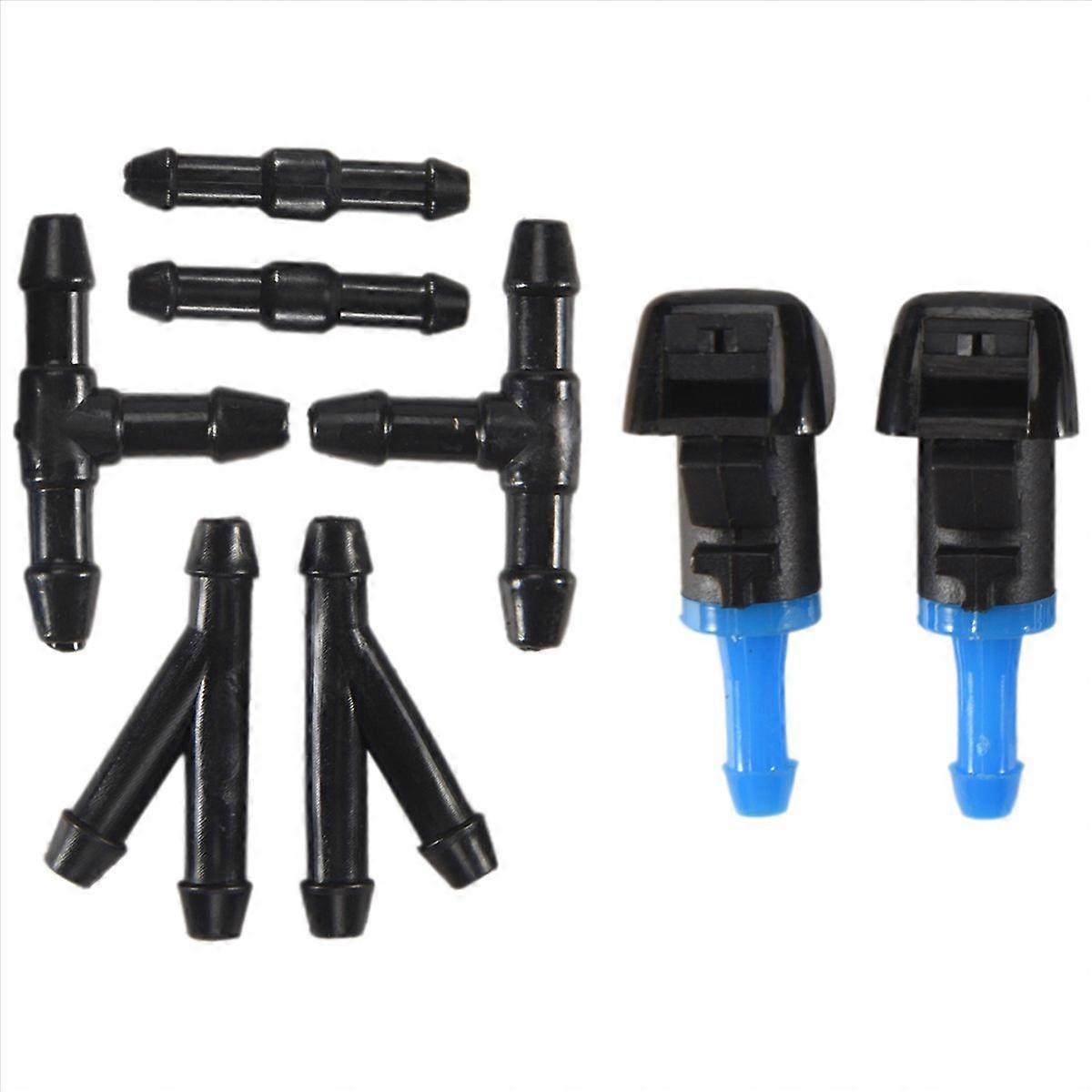 Scheibenwaschdüsen-set Kompatibel Mit 2009-2016, Hochdruck-sprühdüsen, 4-teiliges Set, Wasserstrahl Für Fahrzeuge, Einfacher Austausch, Langlebiges Material, Schwarze Farbe, Universelles Autozubehör.
