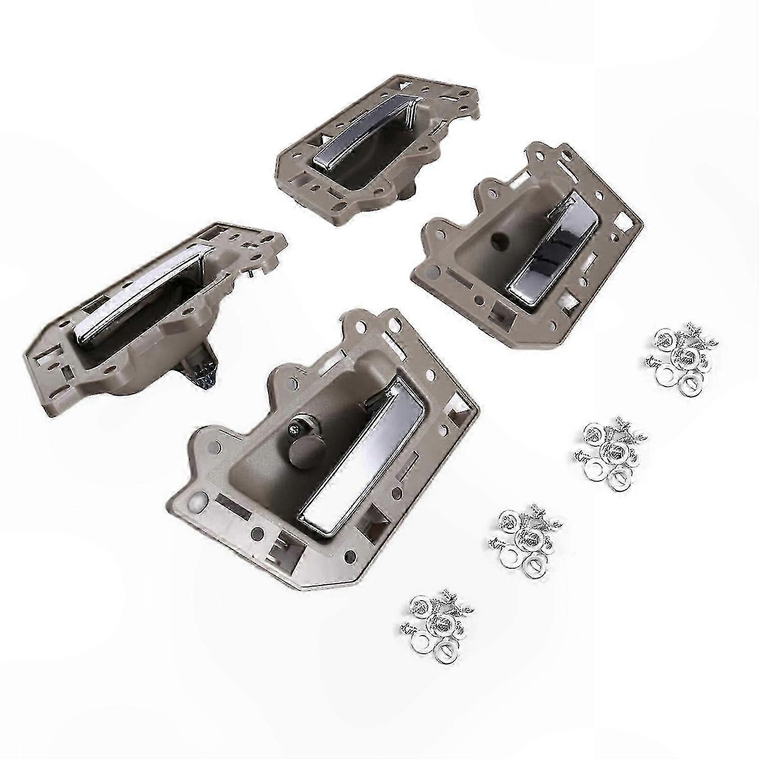 4-teiliges Türgriffset Für Den Innenraum Des Jeep Grand Cherokee 2005-2011, Linkslenker, Komplettes Ersatzset, Schwarz, Türgriffe Für Vorne Und Hinten.